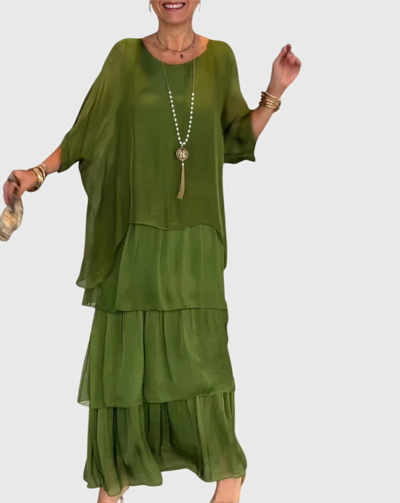 Susan™ | Pitkä ja Valoisa Elegantti Mekko