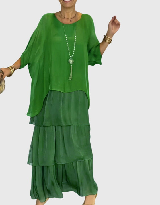 Susan™ | Pitkä ja Valoisa Elegantti Mekko