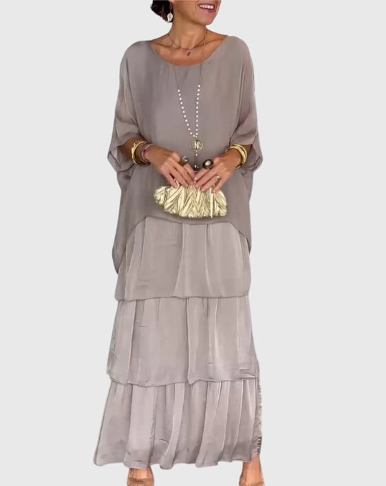 Susan™ | Pitkä ja Valoisa Elegantti Mekko