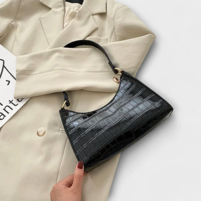 Olivia - Kiiltävä Nahkalaukku