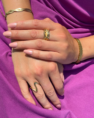 Jaylinette | Iso Sormus 18K Kulta