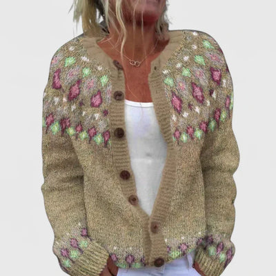 Thalynora | Tyylikäs Mukava Neuletakki