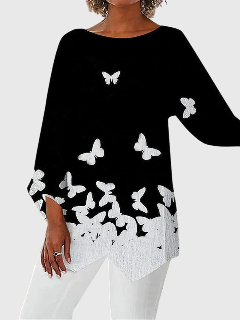 Alayah™ | Elegantti Pyöreä Kaula-aukko Paita