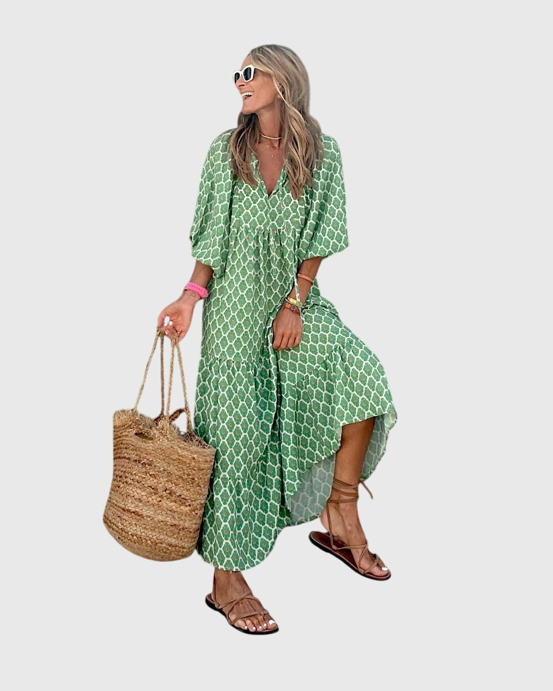 Sarah™ - Boho Maxi Mekko