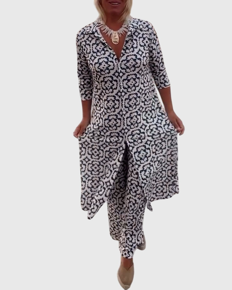 Gabriella™ | Elegantti Vintage Kaksiosainen Setti