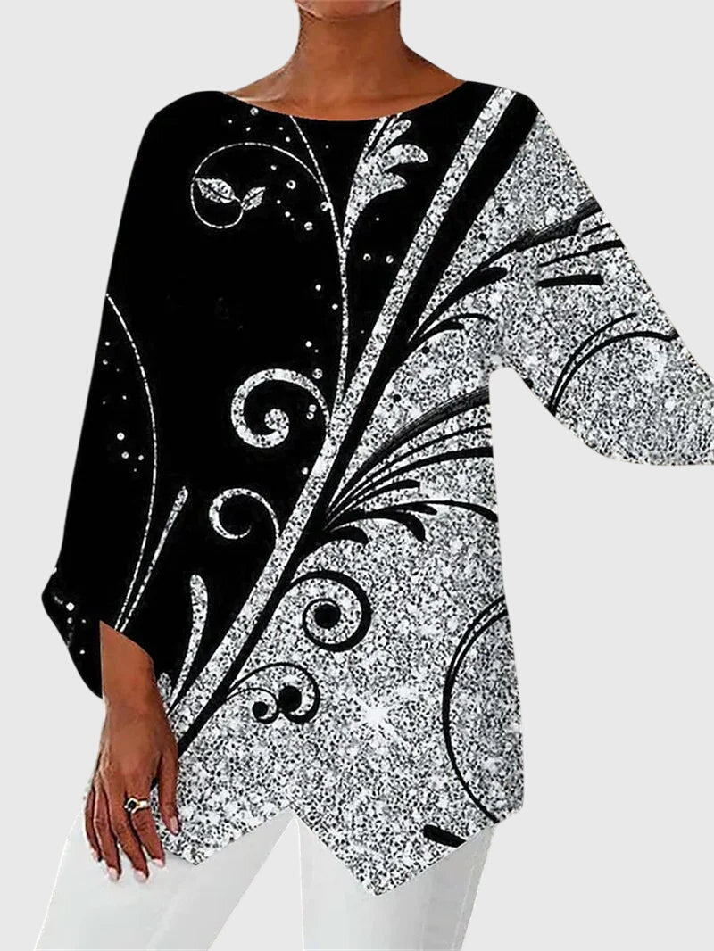 Alayah™ | Elegantti Pyöreä Kaula-aukko Paita