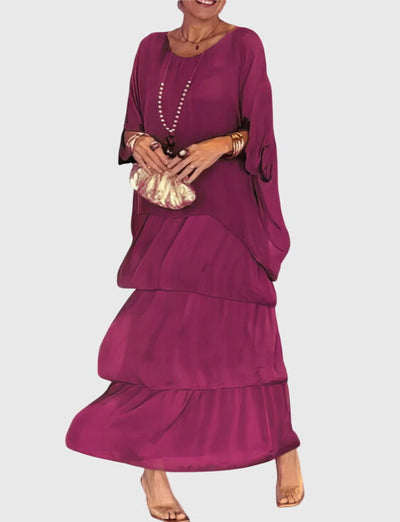 Susan™ | Pitkä ja Valoisa Elegantti Mekko